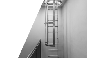 Ascent ladder with half hoops – South Lanarkshire